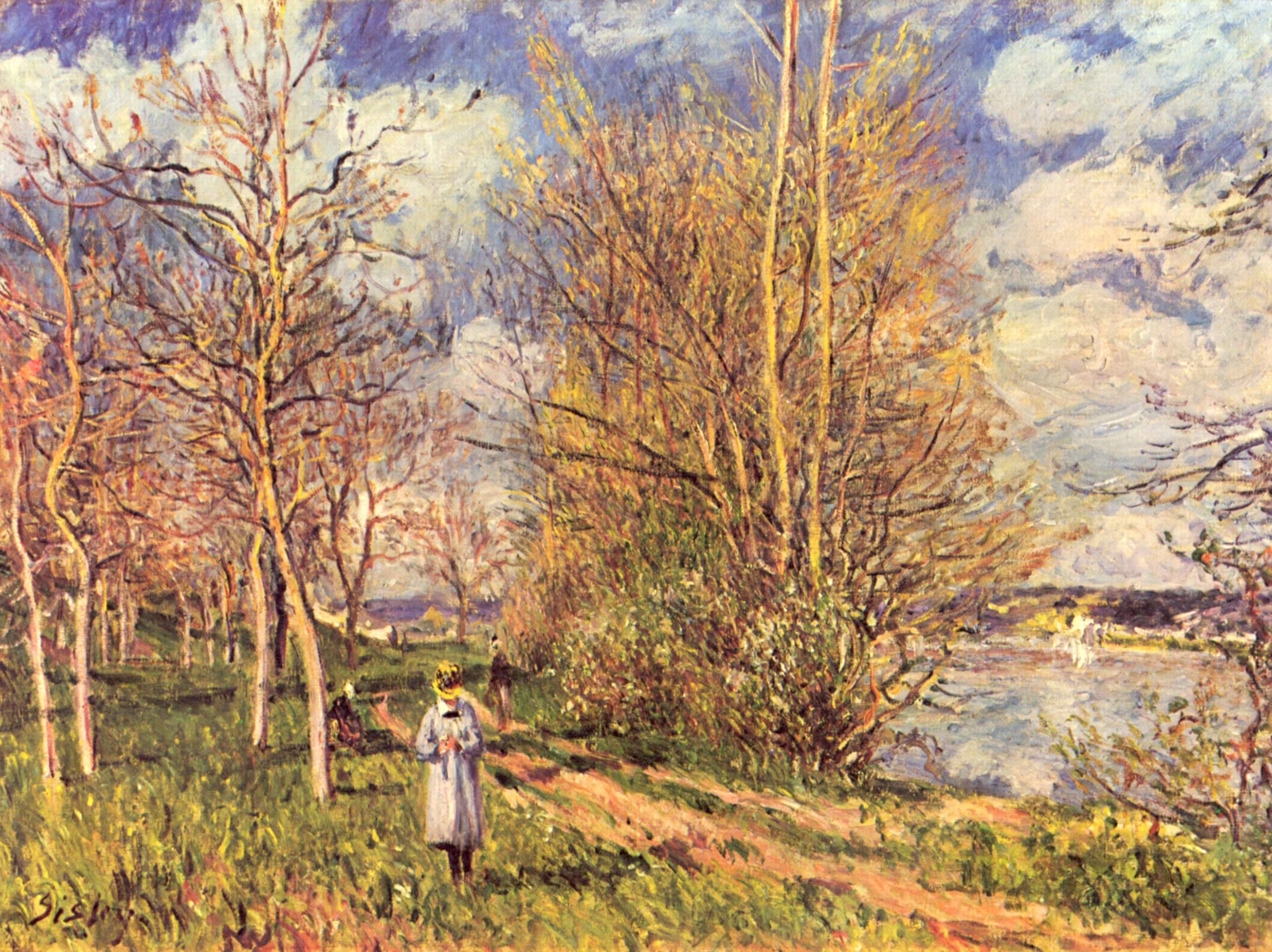 Alfred Sisley - Small Meadows in Springs